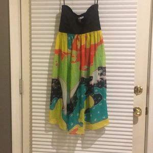 Strapless Diane von Furstenberg dress